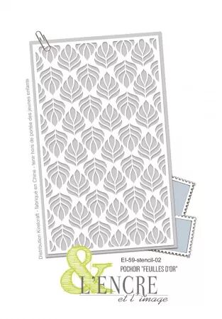 Pochoir - Feuilles d\'or