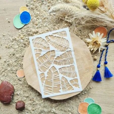 Pochoir - Feuilles de Palmier - Le Chant des Dunes - Chou and Flowers