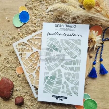 Pochoir - Feuilles de Palmier - Le Chant des Dunes - Chou and Flowers