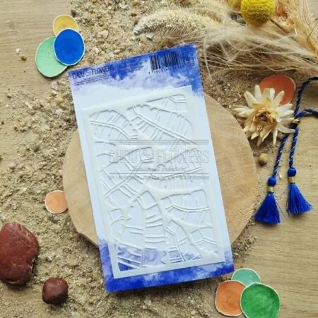 Pochoir - Feuilles de Palmier - Le Chant des Dunes - Chou and Flowers