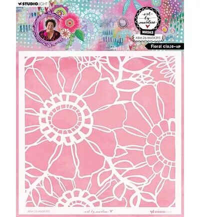 Pochoir - Floral Close-Up - Art by Marlene