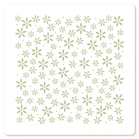 Pochoir - Fond fleuri - Farandole - Florilèges Design