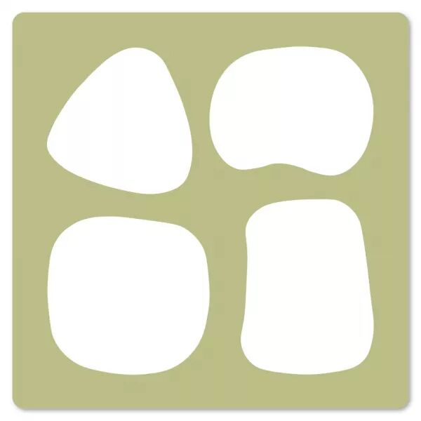Pochoir - Formes douces - Farandole - Floril�ges Design