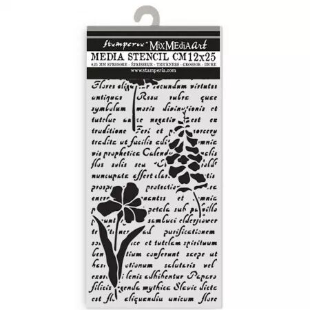 Pochoir - Herbarium Silvae - Lettre et fleurs - Stamperia
