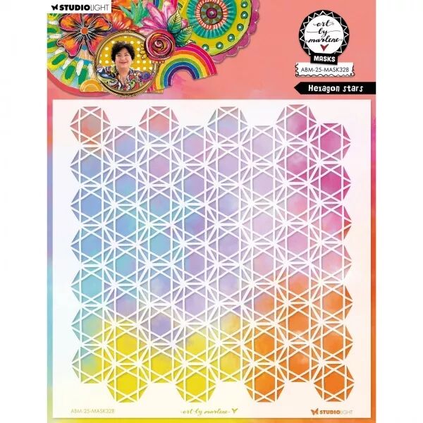 Pochoir - Hexagon stars