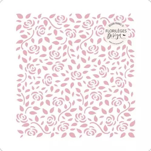 Pochoir - La Vie en Rose - Rosettes