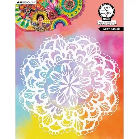 Pochoir - Lacy mandala - Art by Marlene