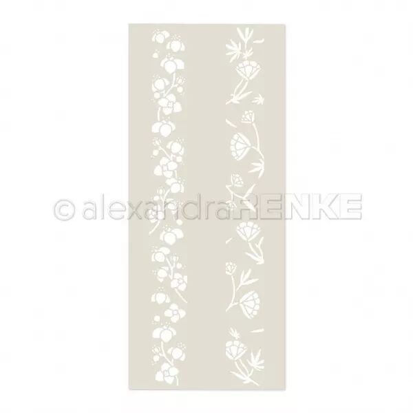 Pochoir - Magie des rayures florales - Alexandra Renke