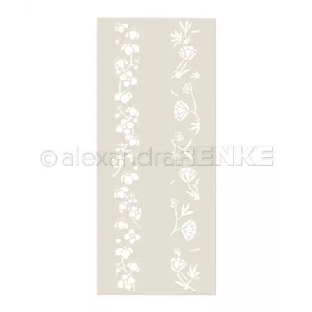 Pochoir - Magie des rayures florales - Alexandra Renke