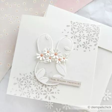 Pochoir - Marguerites de P&acirc;ques - Alexandra Renke