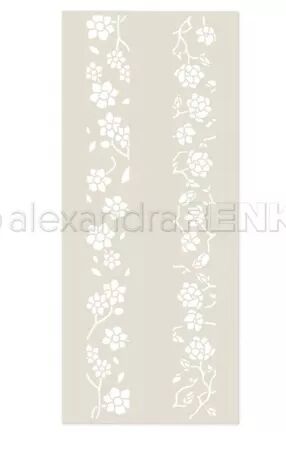 Pochoir - Merveille des rayures florales - Alexandra Renke