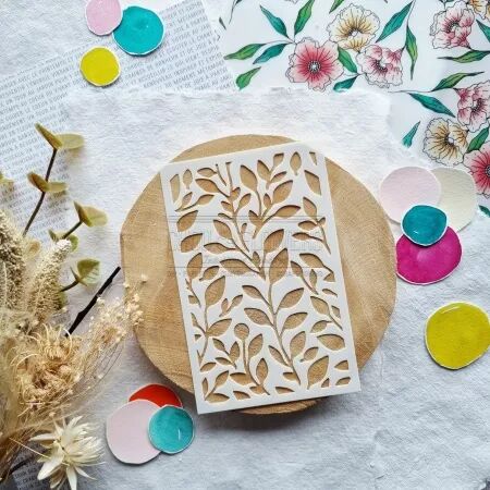 Pochoir - Mon p\'tit jardin - Feuillages - Chou and Flowers