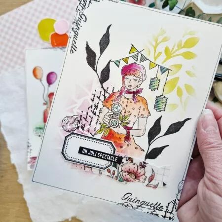 Pochoir - Mon p\'tit jardin - Feuillages - Chou and Flowers