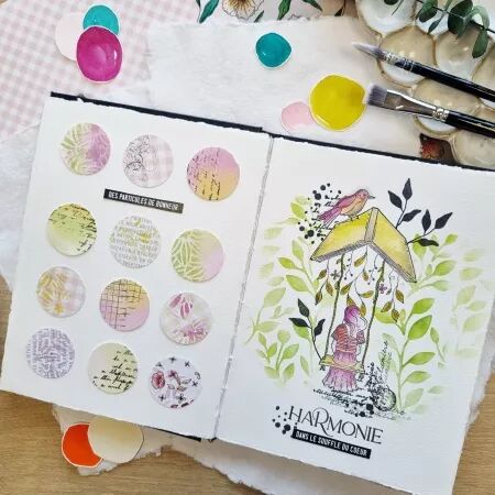 Pochoir - Mon p\'tit jardin - Feuillages - Chou and Flowers