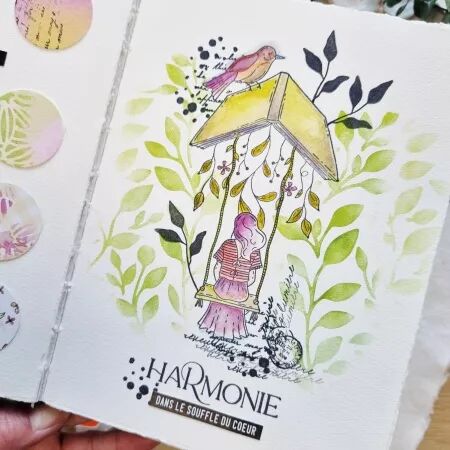 Pochoir - Mon p\'tit jardin - Feuillages - Chou and Flowers