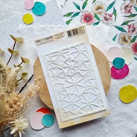 Pochoir - Mon p\'tit jardin - Parapluie- Chou and Flowers