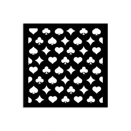 Pochoir - Poker cards - Stamperia