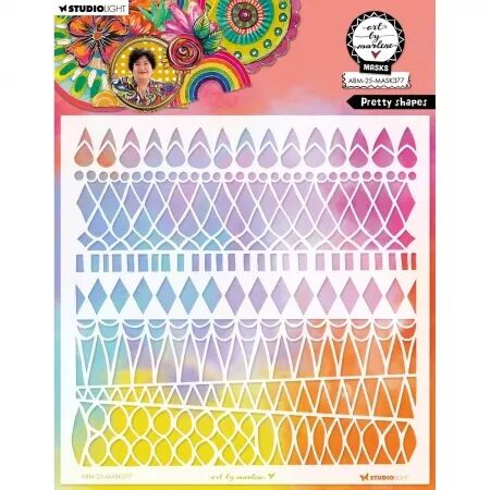 Pochoir - Pretty shapes - Art by Marlene