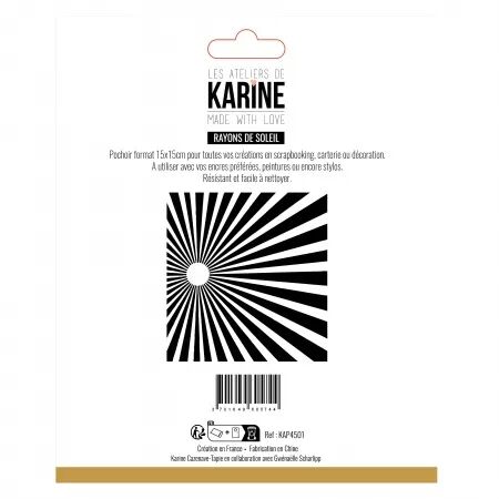 Pochoir - Rayons de soleil - Made with Love - collection Made with love - Les ateliers de Karine