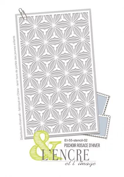 Pochoir - Rosace d\'hiver