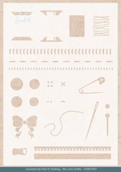Pochoir - Sewing stitches