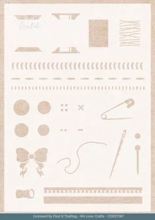 Pochoir - Sewing stitches