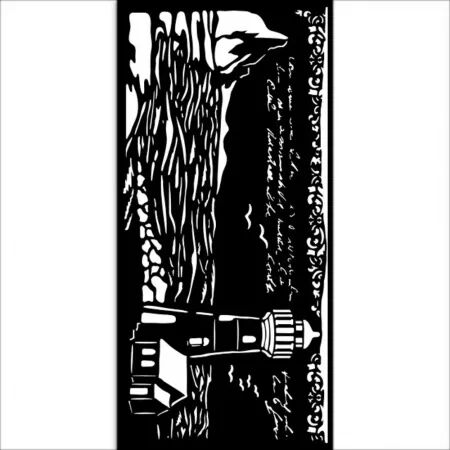Pochoir - Silent Sea - Lighthouse- Stamperia