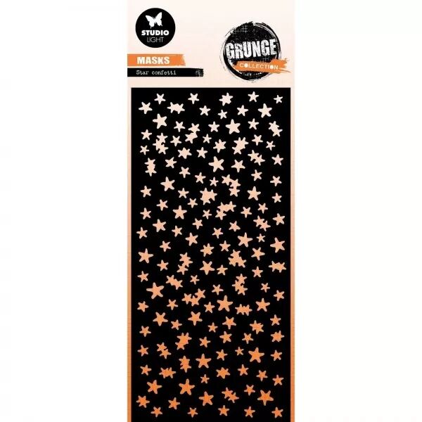 Pochoir - Star confetti - Grunge Christmas - Studio Light