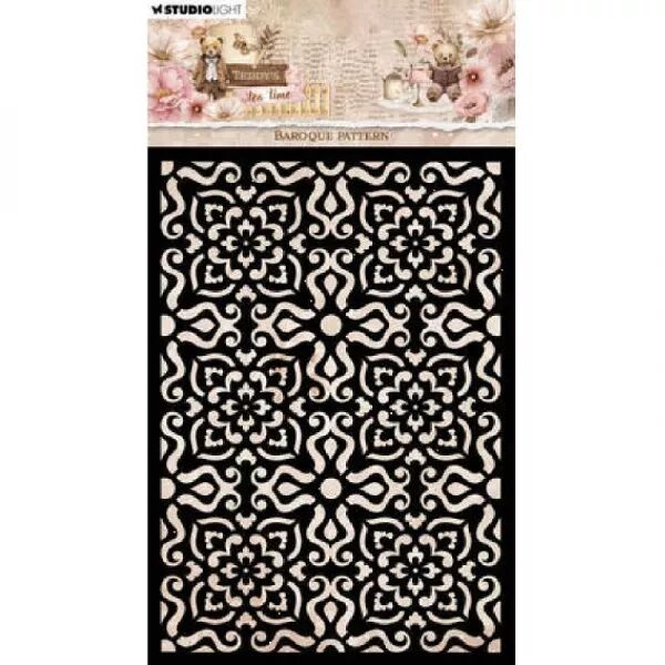 Pochoir - Teddy\'s tea time - Baroque pattern - Studio Light