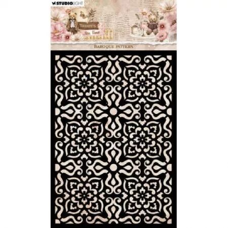 Pochoir - Teddy\'s tea time - Baroque pattern - Studio Light