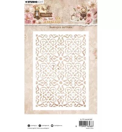 Pochoir - Teddy\'s tea time - Baroque pattern - Studio Light