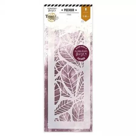 Pochoir - Terre des Sens - Bordure châtaigner