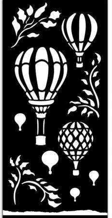 Pochoir - Timeless montgolfi&egrave;res - Stamperia