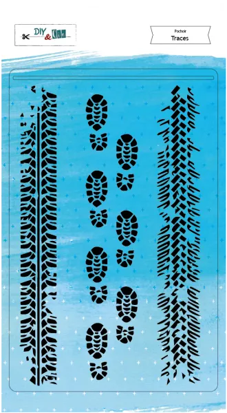 Pochoir - Traces - Ado - DIY & Cie
