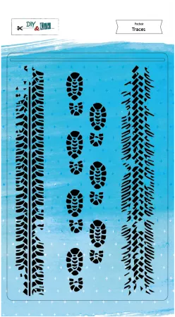 Pochoir - Traces - Ado - DIY & Cie