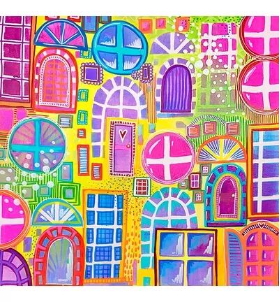 Pochoir - Window mix - Art by Marlene