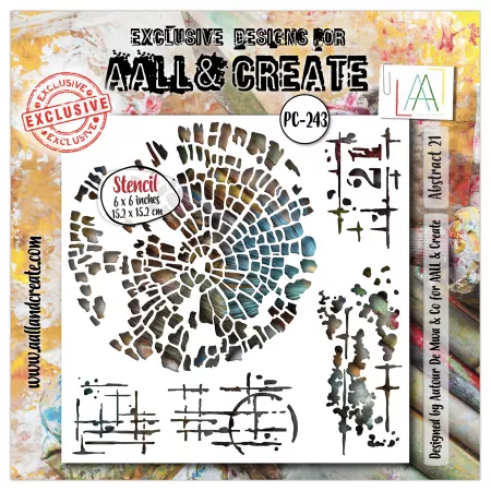 Pochoir #243 - Abstract 21 - AALL & Create
