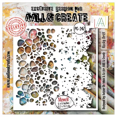 Pochoir #247 - Rocky Drift - AALL & Create