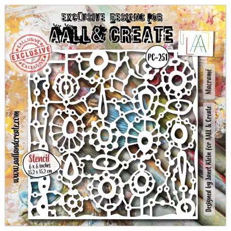 Pochoir #251 - Macramé - AALL & Create