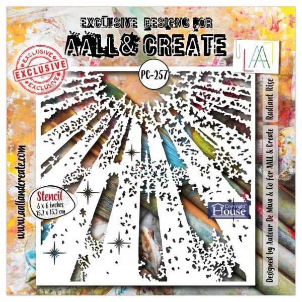 Pochoir #257 - Radiant Rise - AALL & Create