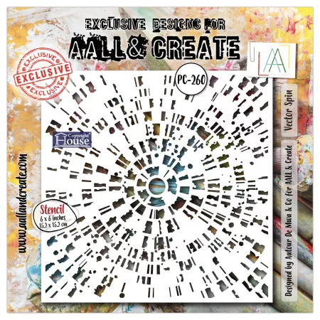 Pochoir #260 - Vector spin - AALL & Create
