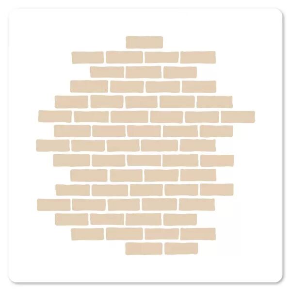 Pochoir 15 x 15 - MUR DE BRIQUES - Horizons - Floril�ges Design