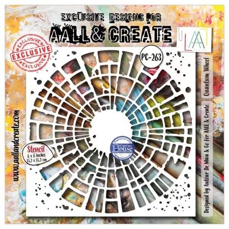 Pochoir 263 - Bubble Field - AALL and Create