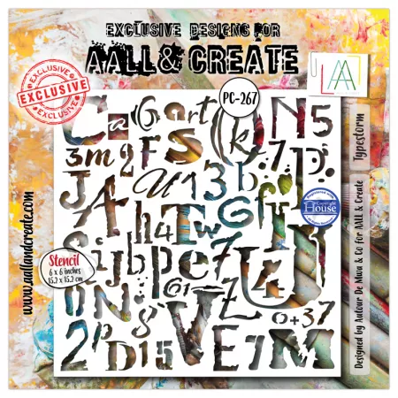 Pochoir 267 - Typestorm - AALL and Create