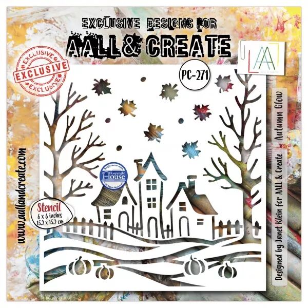 Pochoir 271 - Autumn Glow - AALL and Create