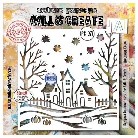 Pochoir 271 - Autumn Glow - AALL and Create