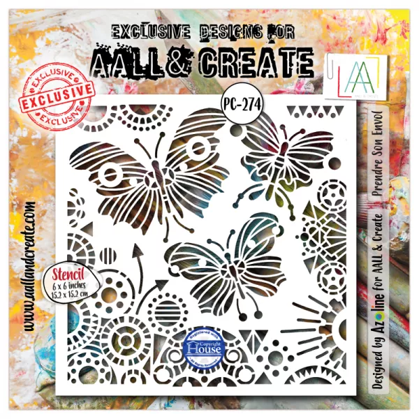 Pochoir 274 - Prendre Son Envol - AALL and Create