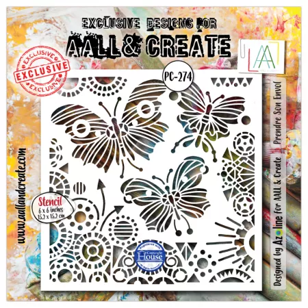 Pochoir 274 - Prendre Son Envol - AALL and Create