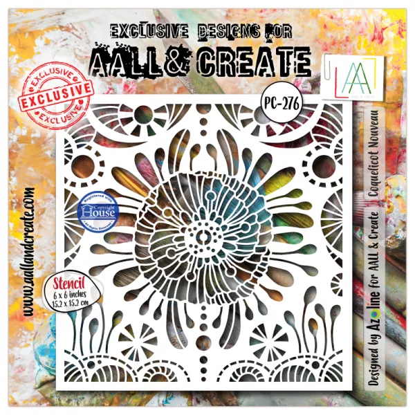 Pochoir 276 - Coquelicot Nouveau - AALL and Create