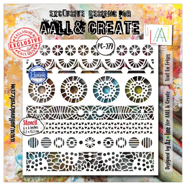 Pochoir 279 - Tout En Frises - AALL and Create